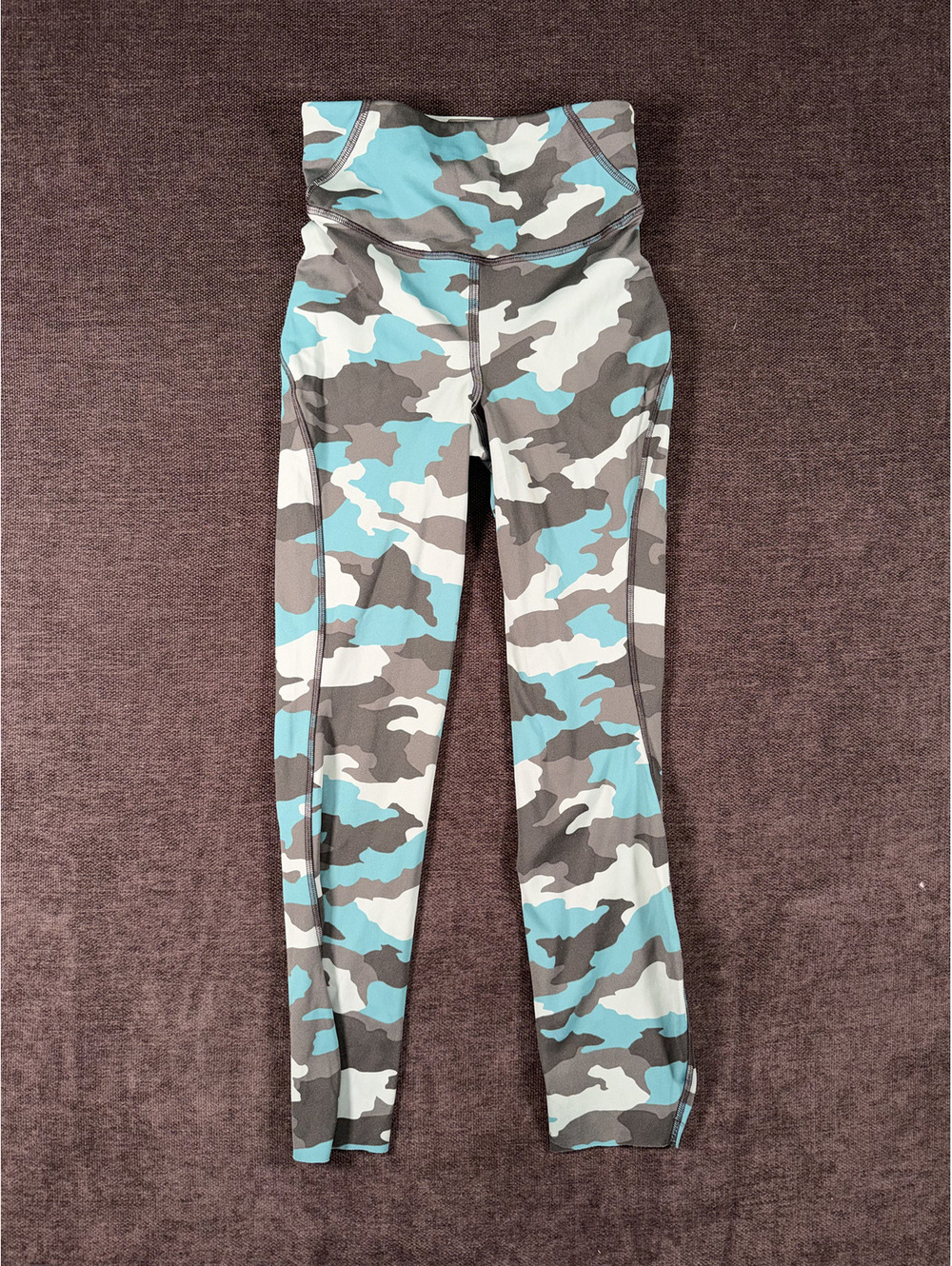 Lululemon Base Pace High-Rise Size 0 Heritage Camo Tidewater Teal